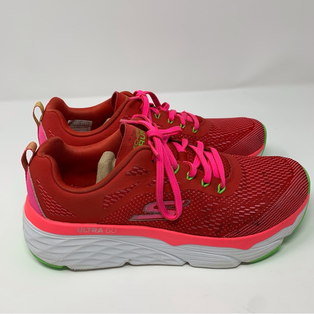 Skechers Max Cushioning Elite Spark Red and Pink Size 10 - Picture 5 of 16